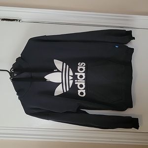 Vintage Japanese Classic ADIDAS Black Hoodie Size S